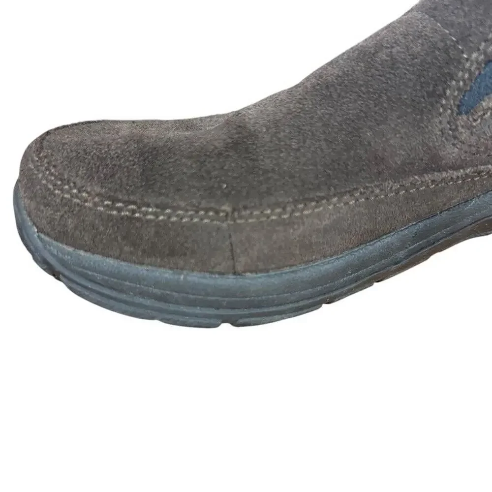 LL Bean Mens Dark Brown Casual Loafers Slip On Shoes Round Toe Suede 7 Wide